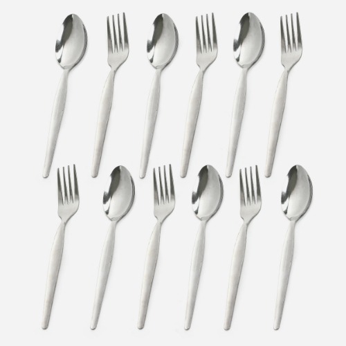 Hosh 12-Piece Rosie Spoon and Fork Set