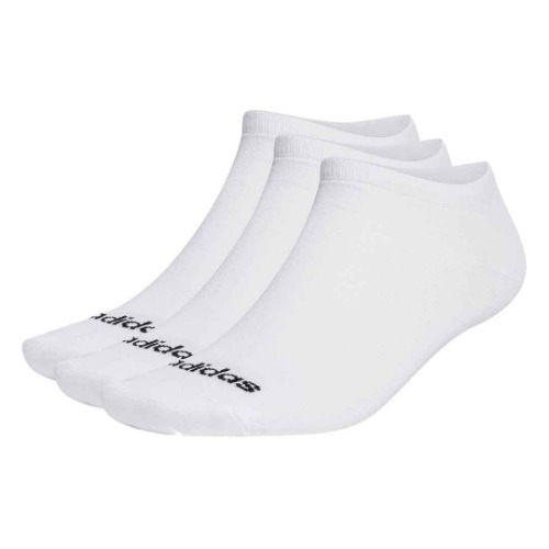 adidas Thin Linear Low-Cut Socks 3 Pairs in White