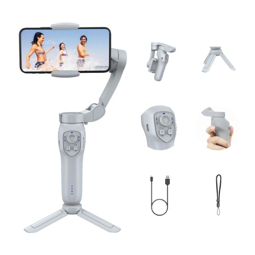 Gimbal stabilizer for Smartphone,3-Axis Phone Gimbal for Android & iPhone 14 Pro Max,Phone Stabilizer for Video Recording with Face/Object Tracking,Vlogging Kit,Portable-JCROBOT iSleeky L7C Pro