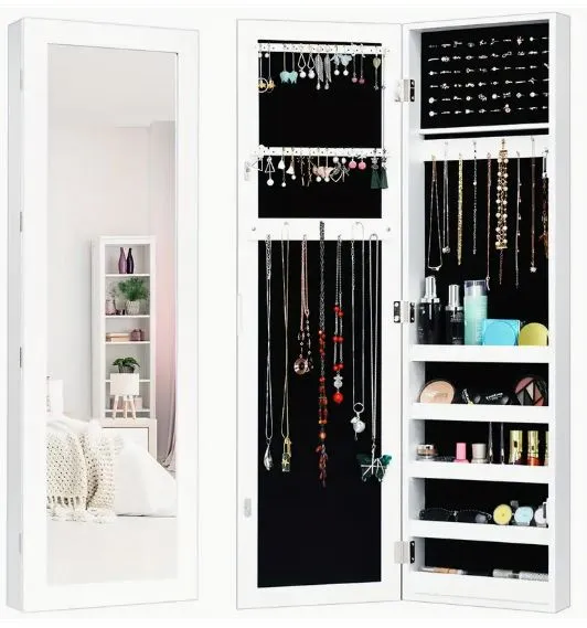   door mounted jewelry cabinet