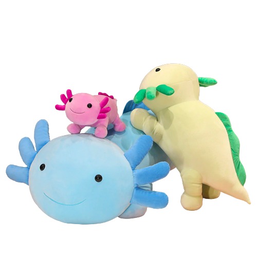Giant Axolotl Plushies (4 Colors, 3 Sizes)