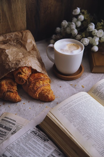 My favourite croissant and Chai Latte