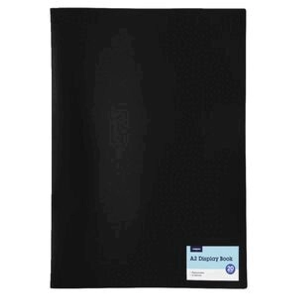 J.Burrows A2 20 Pocket Display Book Black