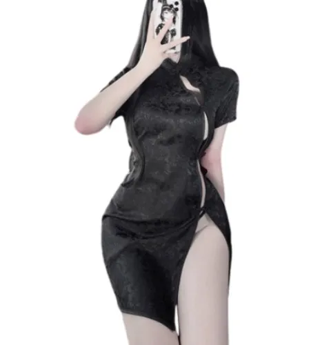 (Suggested) Black qipao