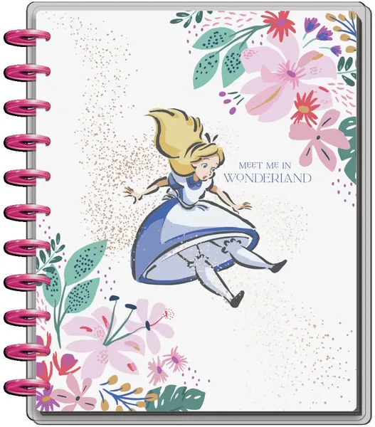 The Happy Planner Disney Daily 12 Month Planner – July 2022 – June 2023 – Daily, Weekly & Monthly Disc-Bound Pages – Disney Alice in Wonderland Theme – Big Planner, 8 1/2 Inches by 11 Inches