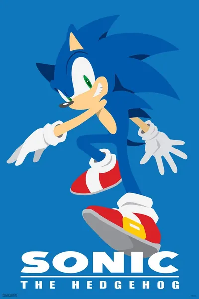 Pyramid America Sonic The Hedgehog Character Sega Video Game Gaming Cool Wall Decor Art Print Poster 12x18