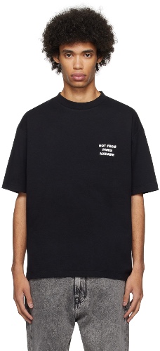 Black 'Le T-Shirt Slogan' T-Shirt