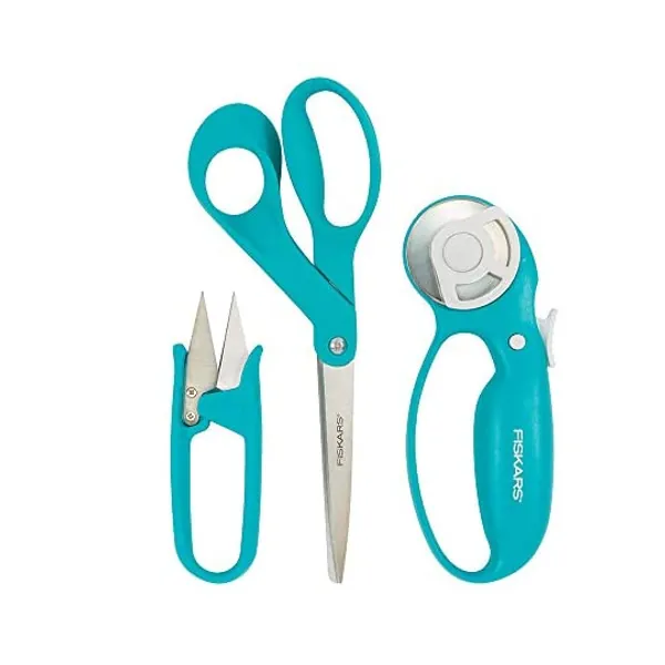 Fiskars Garment Making Starter Kit (3pc), Turquoise 3 Count