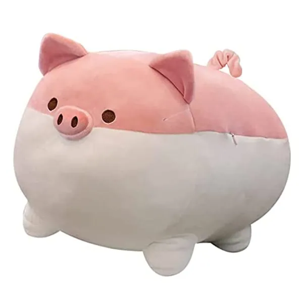 Auspicious beginning Stuffed Animal Shiba Inu Plush Dog Toy Anime Corgi Kawaii Plush Soft Pillow, Plush Toy Gifts for Girl Boy (Pink, 15.7")