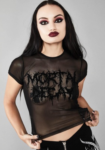 Mortal Decay Baby Tee | Medium