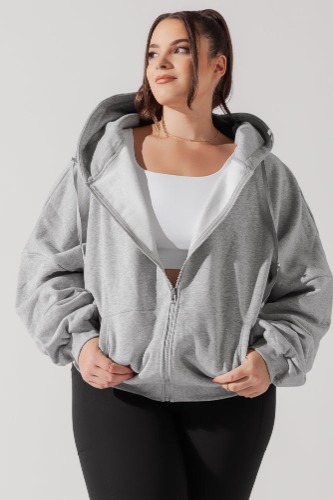 Zip Cloud Hoodie - Heather Grey | L/XL