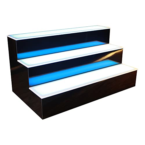 BARCONIC® LED Liquor Bottle Display Shelf - 3 Tier (Step) - 36" - 36"
