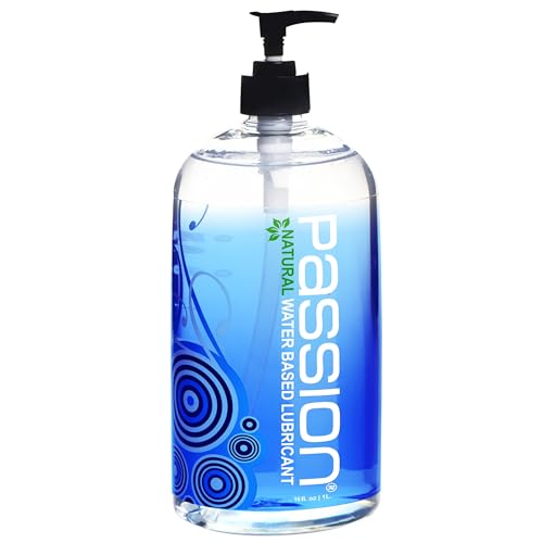 Passion Natural Water-Based Lubricant - 16 oz - Unscented - 16 Fl Oz (Pack of 1)