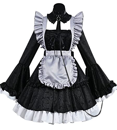 Anime My Dress-Up Darling Kuroe Shizuku Cosplay Costume Kitagawa Marin Black Maid Dress Halloween - Custom-Made - Black