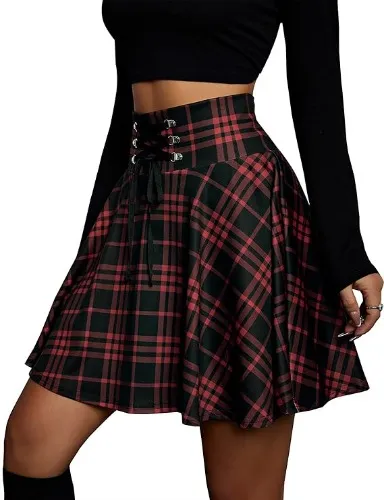 Checkered skirt