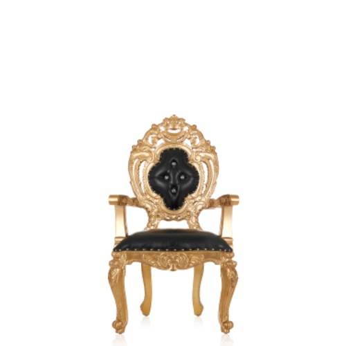 "Ophelia" Dining Chair - Black / Gold