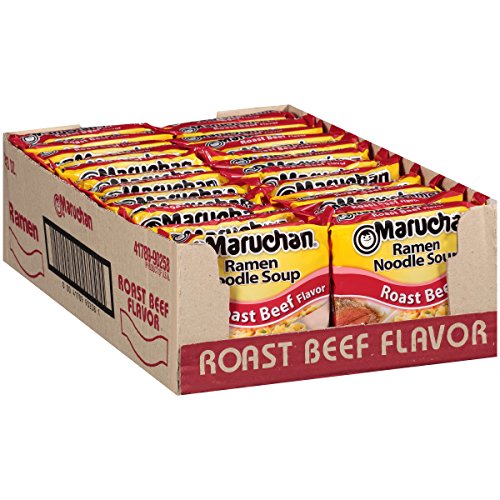 Maruchan Ramen Roast Beef, 3 Oz, Pack of 24 - 3 Ounce (Pack of 24) - Roast beef