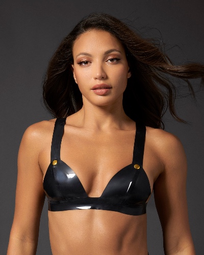 Latex Soft Bra Black | Black / M