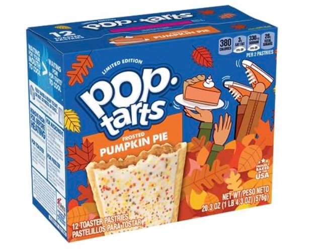 Kellogg's Pop-Tarts - Pumpkin Pie (Limited Edition) - 12 Toaster Pastries, 21.1-oz. Box