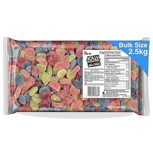 JOLLY RANCHER Fruity Sours Gummy Candy, Valentines Candy, Assorted Candy Gummies to Share, Bulk Bag, 2.5kg Snack Sized Assorted Candy - Online Exclusive