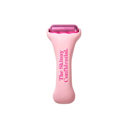 THE SKINNY CONFIDENTIAL HOT MESS Ice Roller, Skin Care Tools to Debloat, Derma Roller for Clear Skin & Natural Radiance, Facial Roller for Lymphatic Drainage, Gets Cold Fast & Stays Cold Long