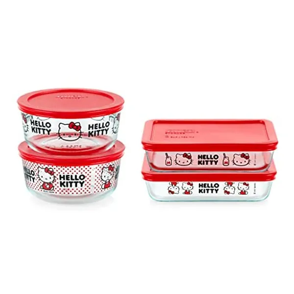 
                            Pyrex 8-Piece Hello Kitty Glass Storage Set
                        