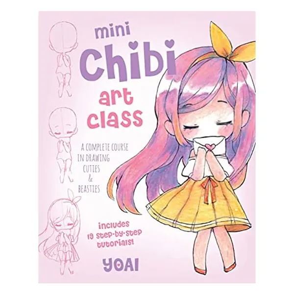 
                            Mini Chibi Art Class: A Complete Course in Drawing Cuties and Beasties - Includes 19 Step-by-Step Tutorials! (Mini Art, 1)
                        