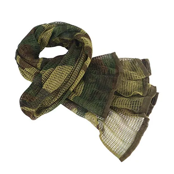 ToopMount Scharfschützenschleier Tactical Scrim Net Schal Desert Xima Schal 70,9X35,5 Zoll Polyester Tactical Sniper Face Cover Military Mesh Schal