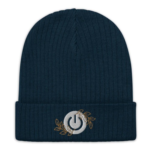 Power Up | Recycled cuffed beanie | Navy