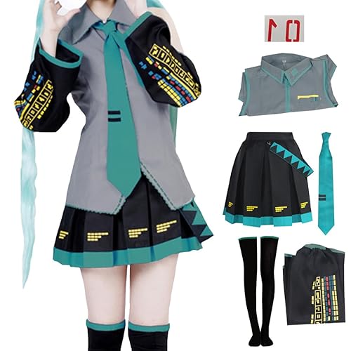CAVTPME Anime Cosplay Costume School Uniform Outfit Suit Sailor Dress Halloween Full Set For Women Girls - XX-Large - Green