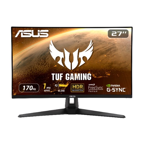 ASUS TUF Gaming VG27AQ1A Gaming Monitor – 27 inch WQHD (2560 x 1440), IPS, 170Hz (Above 144Hz), 1ms MPRT, Extreme Low Motion Blur, G-SYNC Compatible, FreeSync Premium, HDR 10 - 27-inch TUF Gaming