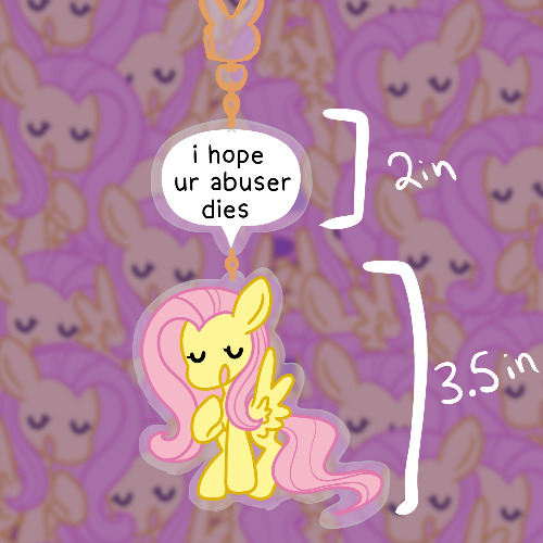 Fluttershy has something to say | Keychain | Default Title
