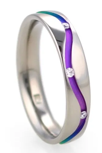 Wave Titanium Ring