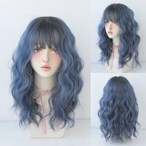 Long Wavy Hair With Bangs Wig Collection - 30