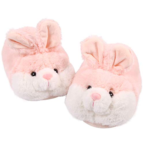 Caramella Bubble Classic Bunny Slippers for Women Funny Animal Slippers for Girls Cute Plush Rabbit Slippers Easter Gifts - 7-8 - Pink