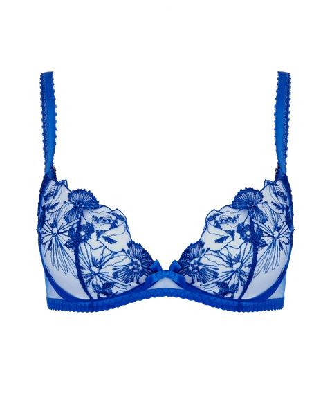 Jayce Plunge Underwired Bra in Cobalt | By Agent Provocateur
