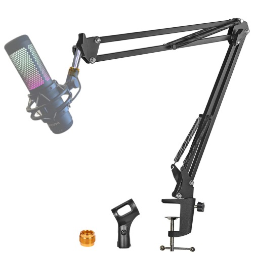 For HyperX Quadcast S Mic Boom Arm, Quadcast Microphone Adjustable Stand Compatible with HyperX Microphone