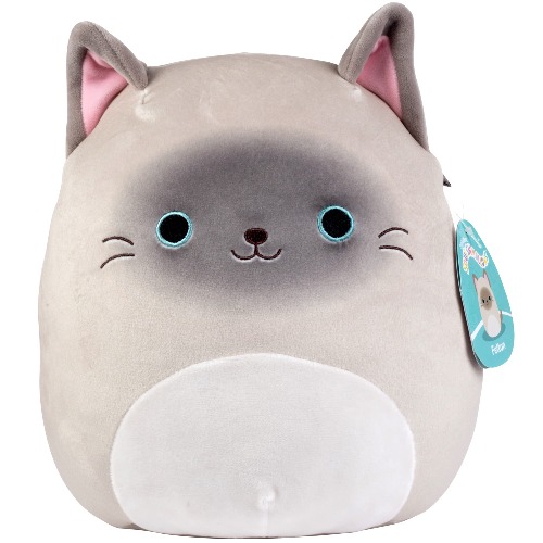 Squishmallows 10" Felton The Siamese Cat - Official Kellytoy Plush - Soft and Squishy Kitty Stuffed Animal Toy - Great Gift for Kids