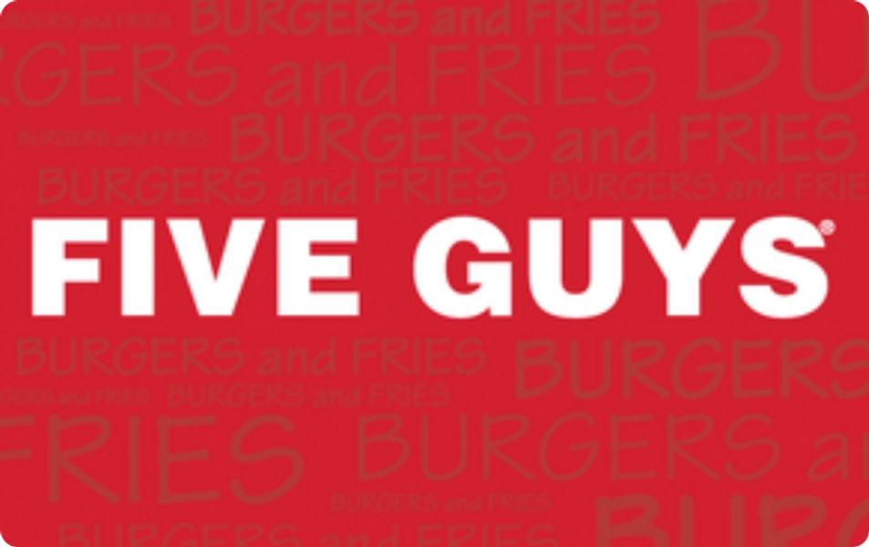 Five Guys $15 Gift Card