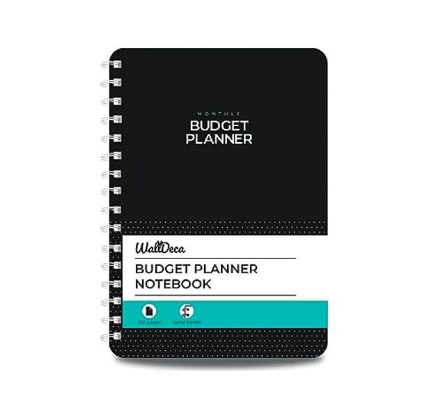 WallDeca - Undated Budget Planner, Expense Tracker Notebook, Monthly Budgeting Journal, Finance Planner & Accounts Book to Take Control of Your Money