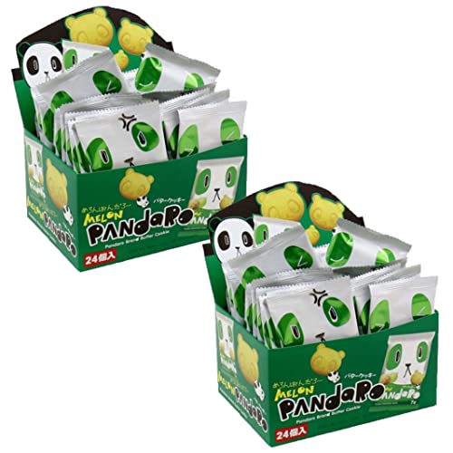 Pandaro 2 boxes of 24pcs Japanese Panda Shaped Melon-flavored butter cookie Yaokin Pio big bazar