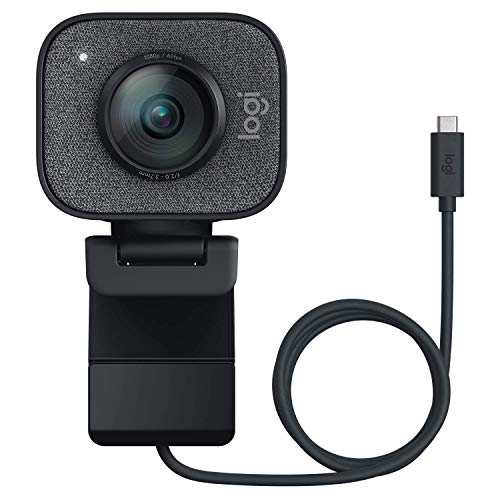 Logitech StreamCam 1080P HD 60fps Streaming Webcam Full HD Camera with USB-C & Integrated Microphone for Live Streaming and Content Creation - Graphite - 960-001280 (Renewed)