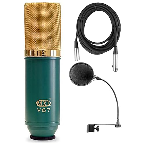 MXL-V67G Large Diaphram Condensor Microphone w/Mic Cable and Pop Filter