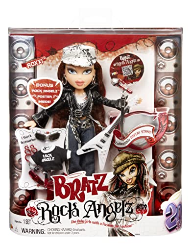Bratz 577935EUC Rock Angelz 20 Yearz Special Edition Modepuppe-ROXXI-Inklusive Gitarre, Outfits, Accessoires, Poster, & Mehr-Neuauflage von 2001-Für Sammler & Kinder ab 7 Jahren, Mehrfarbig