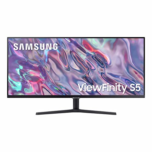 SAMSUNG 34-Inch ViewFinity S50GC Series Ultra-WQHD Monitor, 100Hz, 5ms, HDR10, AMD FreeSync, Eye Care, Borderless Design, PIP, PBP, LS34C502GANXZA, 2023