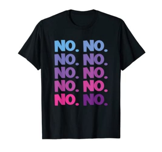 No. - No T-Shirt - Women - Royal Blue - 3X-Large