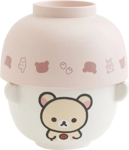KA30002 Rilakkuma Rice Bowl Bowl Set Korilakkuma