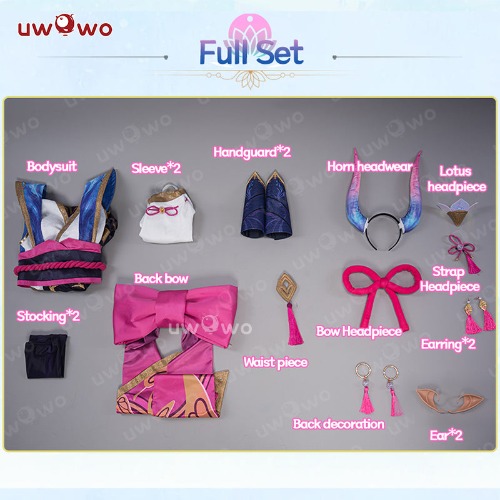 [Last Batch]【In Stock】Uwowo League of Legends/LOL: Spirit Blossom SB Syndra Cosplay Costume | Set A: Costume L