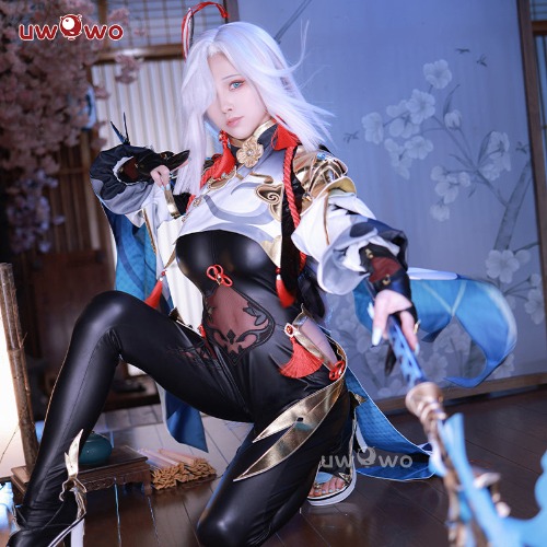 【Special Discount】Uwowo Game Genshin Impact Liyue Cryo Shenhe Cosplay Costume | 【In Stock】M