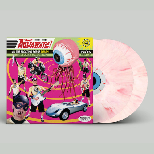 PRE-ORDER The Aquabats! Vs. The Floating Eye of Death! gloopy-Exclusive "Bloodshot" Pink Double LP | Not Autographed!
